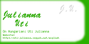 julianna uti business card